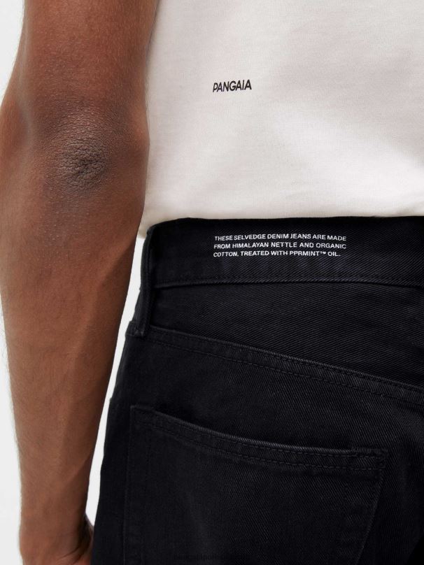 jeans de perna reta urtiga mulheres Pangaia JJJ8D384 preto roupas