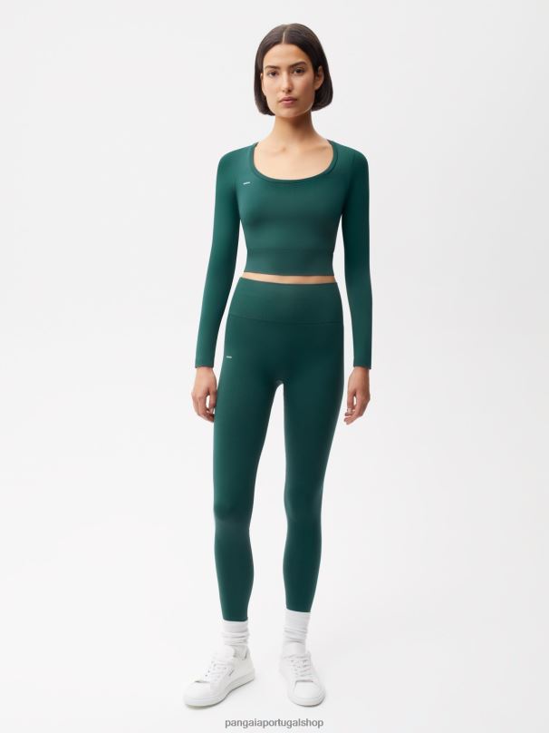 leggings de movimento mulheres Pangaia JJJ8D386 folhagem verde roupas