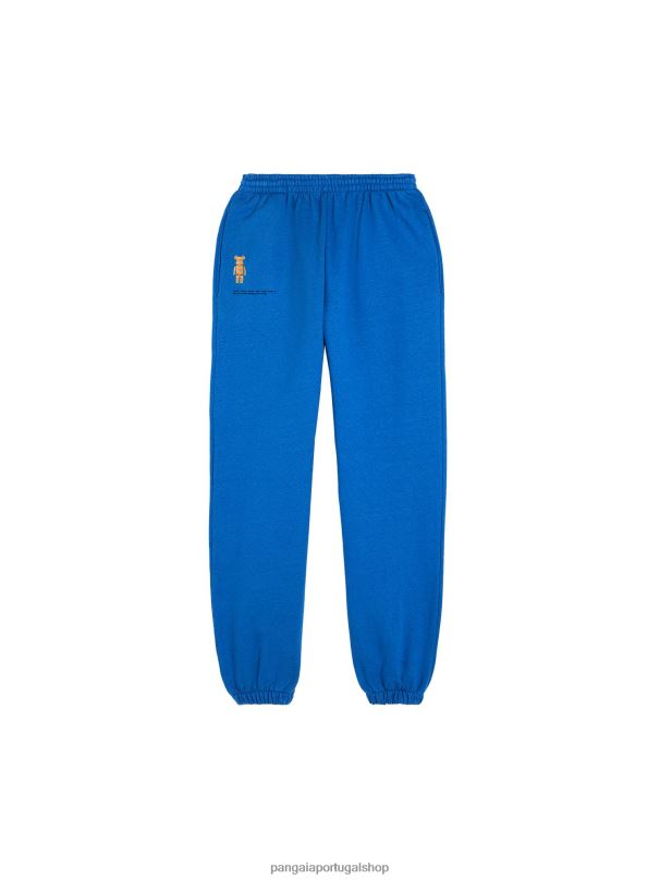 x haroshi be@rbrick calça de algodão reciclado mulheres Pangaia JJJ8D370 azul cobalto roupas