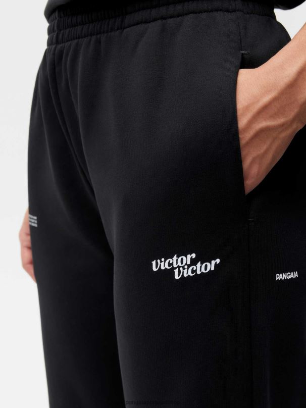 x victor calça de corrida com assinatura victor mulheres Pangaia JJJ8D324 preto roupas
