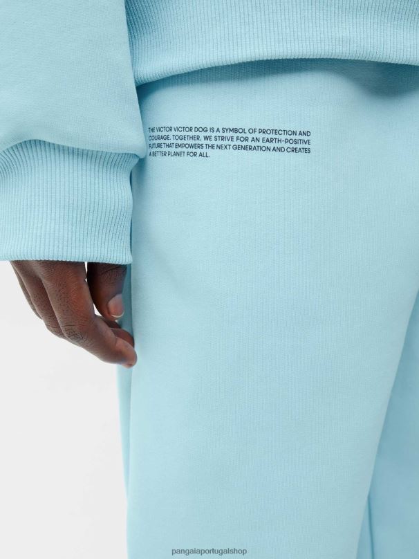 x victor calça de corrida com assinatura victor mulheres Pangaia JJJ8D365 azul celeste roupas