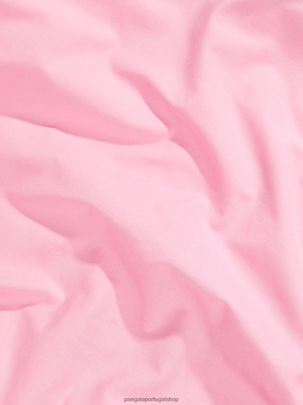 camisa manga curta gola abacaxi mulheres Pangaia JJJ8D400 sakura rosa roupas