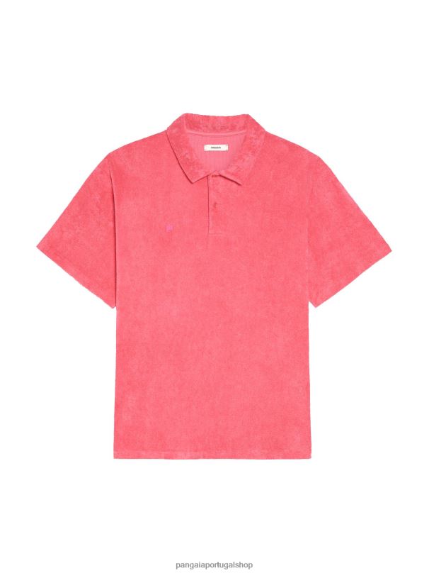 camisa pólo toalha mulheres Pangaia JJJ8D397 lótus rosa roupas