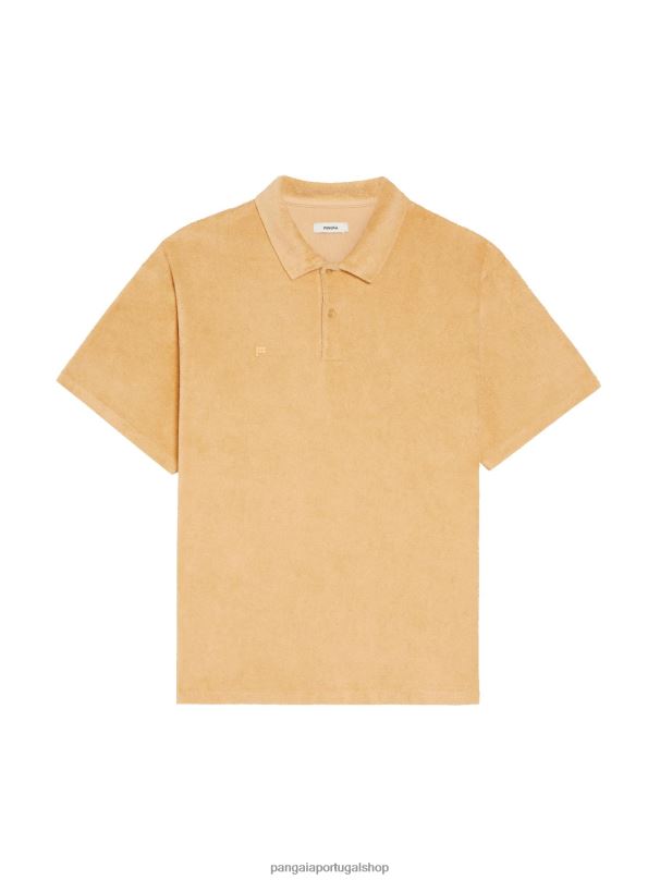 camisa pólo toalha mulheres Pangaia JJJ8D401 areia escura roupas