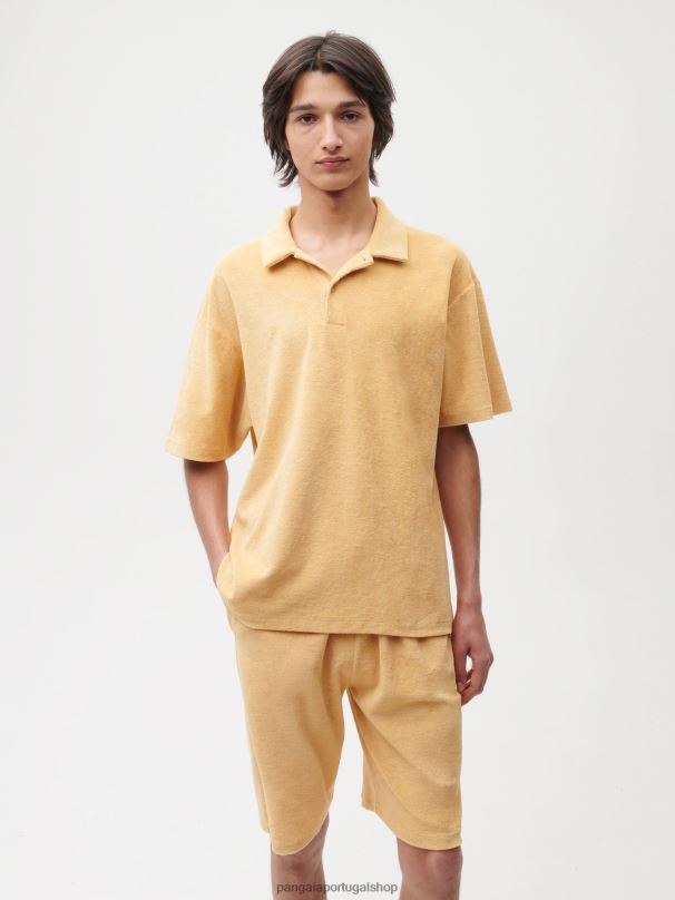 camisa pólo toalha mulheres Pangaia JJJ8D401 areia escura roupas