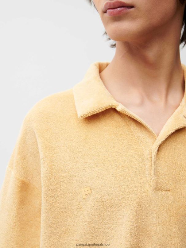 camisa pólo toalha mulheres Pangaia JJJ8D401 areia escura roupas