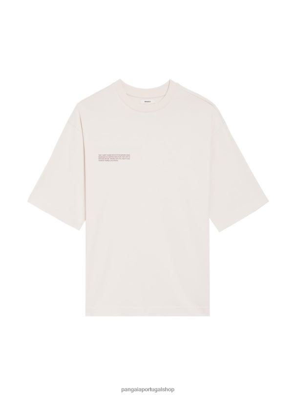 camiseta boxy de algodão em conversão mulheres Pangaia JJJ8D176 algodão branco roupas