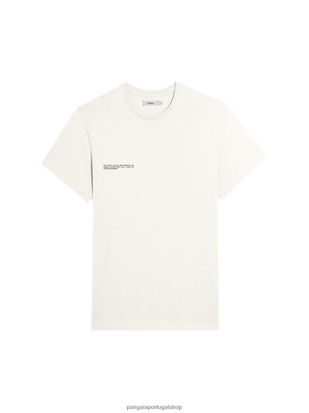camiseta de algodão orgânico com núcleo de fibra c mulheres Pangaia JJJ8D133 off white roupas