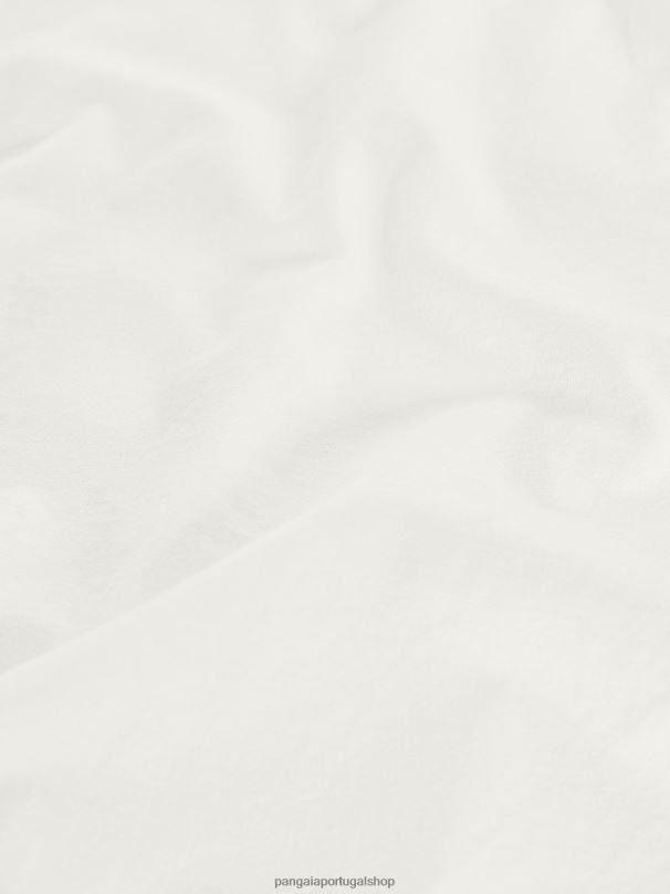 camiseta de algodão orgânico com núcleo de fibra c mulheres Pangaia JJJ8D133 off white roupas