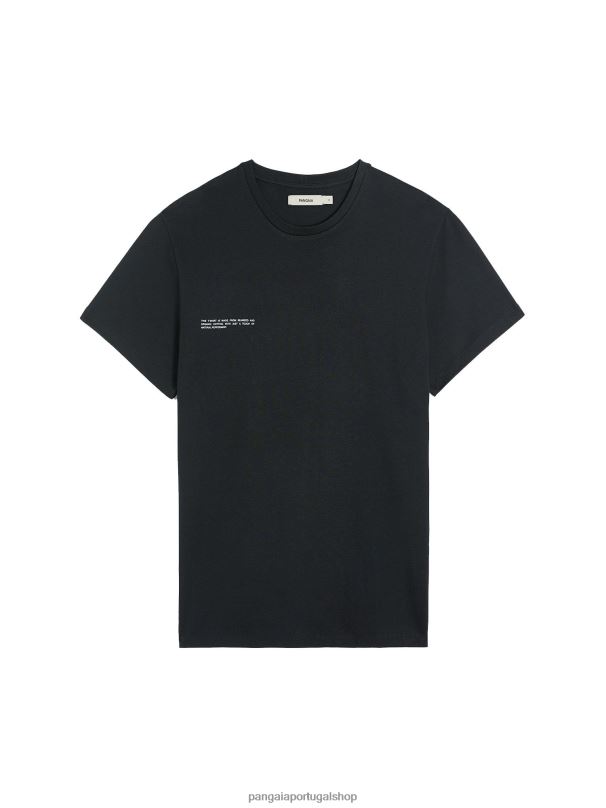 camiseta de algodão orgânico com núcleo de fibra c mulheres Pangaia JJJ8D137 preto roupas