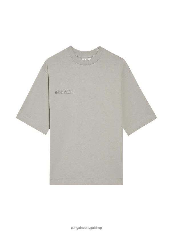 camiseta de algodão orgânico de ajuste relaxado com fibra c mulheres Pangaia JJJ8D131 pedra roupas