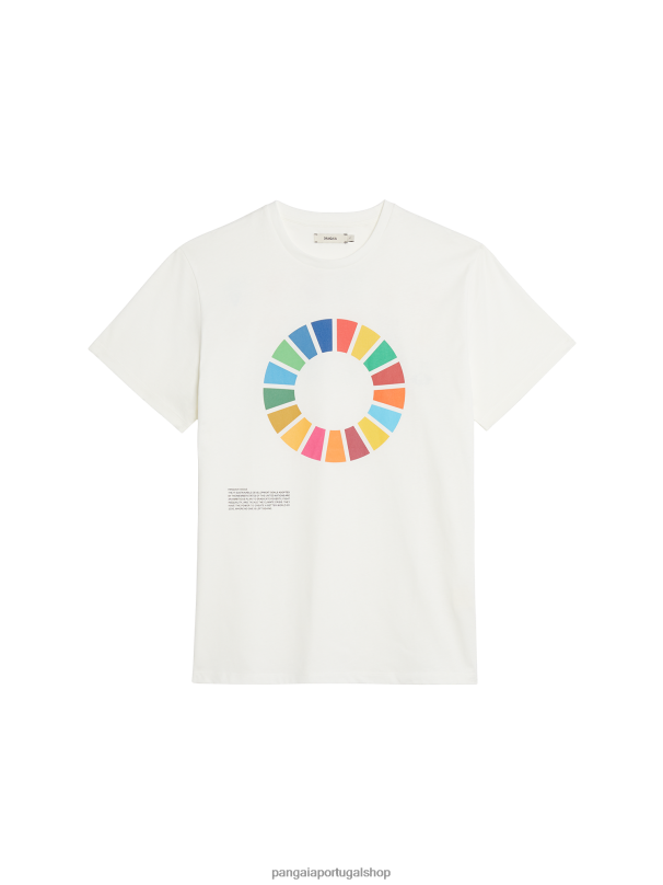 camiseta de algodão orgânico x sdgs mulheres Pangaia JJJ8D156 off white roupas