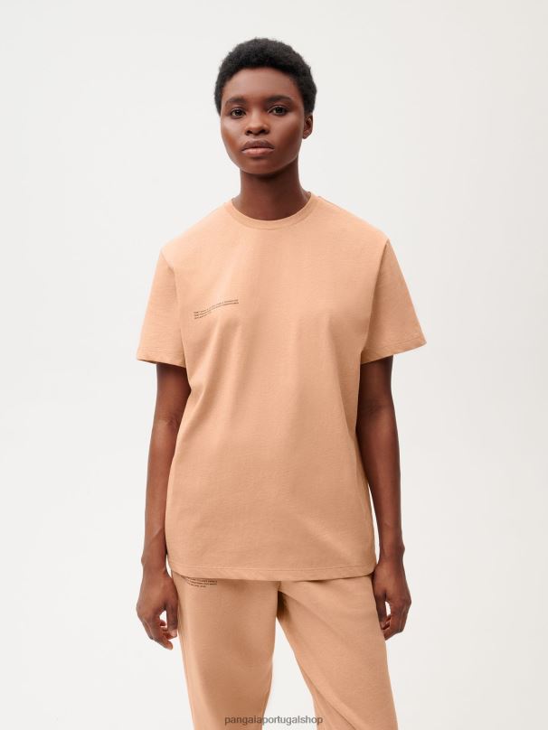 camiseta de corante alimentício mulheres Pangaia JJJ8D202 rooibos tinto roupas