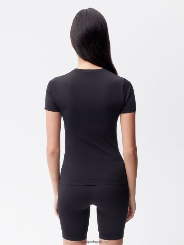 camiseta de movimento mulheres Pangaia JJJ8D186 preto roupas