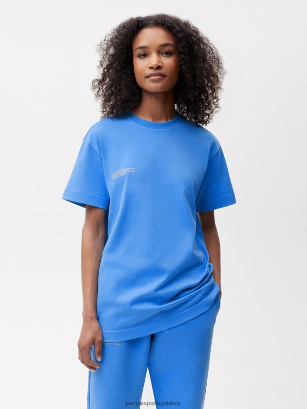 camiseta em algodão 365 em conversão mulheres Pangaia JJJ8D122 água azul roupas