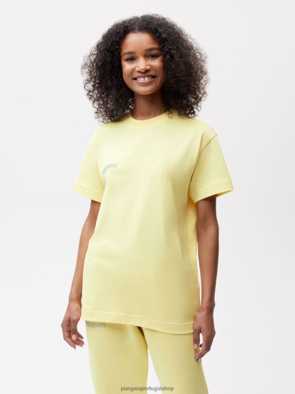 camiseta em algodão 365 em conversão mulheres Pangaia JJJ8D188 raio de sol amarelo roupas