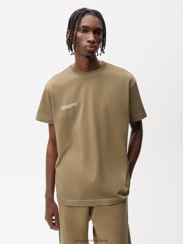 camiseta em algodão 365 em conversão mulheres Pangaia JJJ8D210 marrom carbono roupas