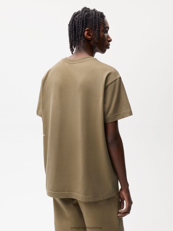 camiseta em algodão 365 em conversão mulheres Pangaia JJJ8D210 marrom carbono roupas