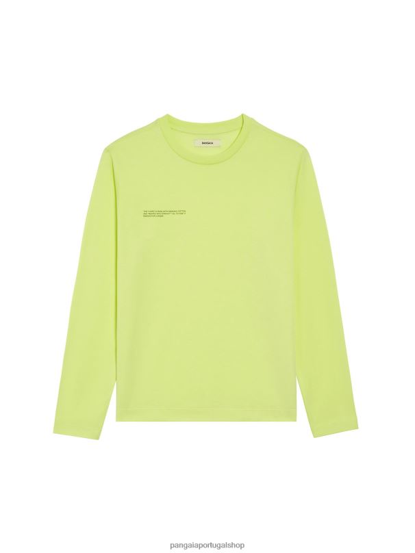 camiseta leve de algodão orgânico mulheres Pangaia JJJ8D198 verde andes roupas