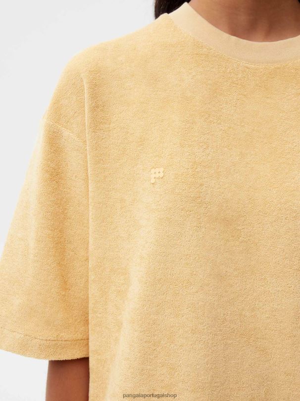 camiseta toalha mulheres Pangaia JJJ8D215 areia escura roupas