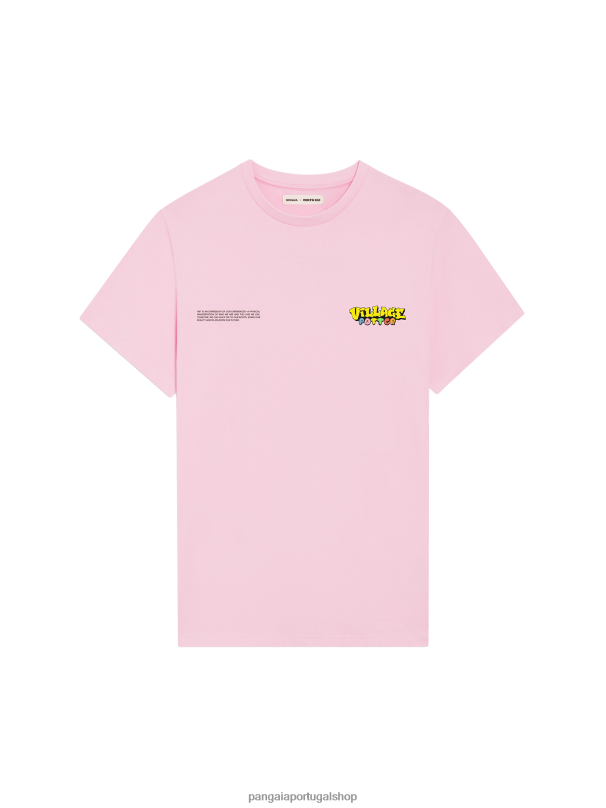 camiseta x roberto lugo mulheres Pangaia JJJ8D139 funghi rosa roupas