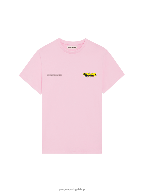 camiseta x roberto lugo mulheres Pangaia JJJ8D170 funghi rosa roupas