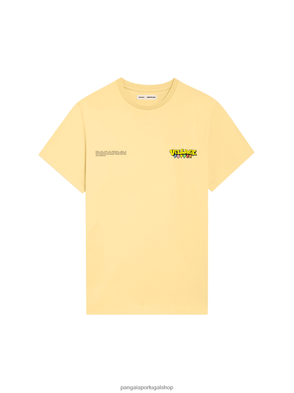 camiseta x roberto lugo mulheres Pangaia JJJ8D199 botão de ouro amarelo roupas