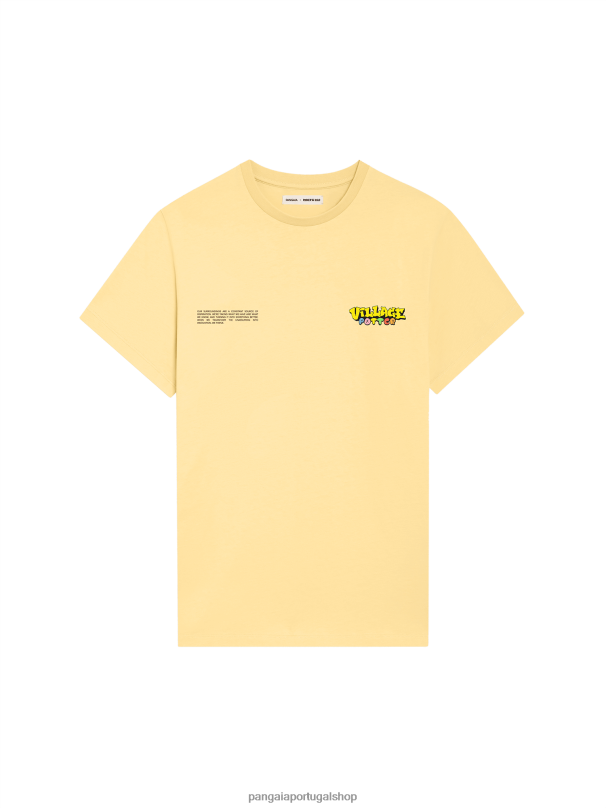 camiseta x roberto lugo mulheres Pangaia JJJ8D208 botão de ouro amarelo roupas