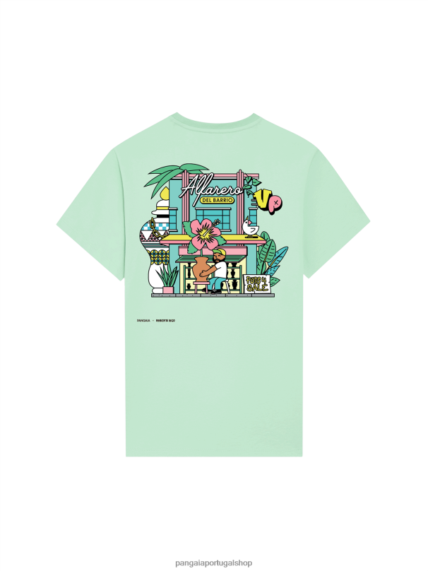 camiseta x roberto lugo mulheres Pangaia JJJ8D219 lagoa azul roupas