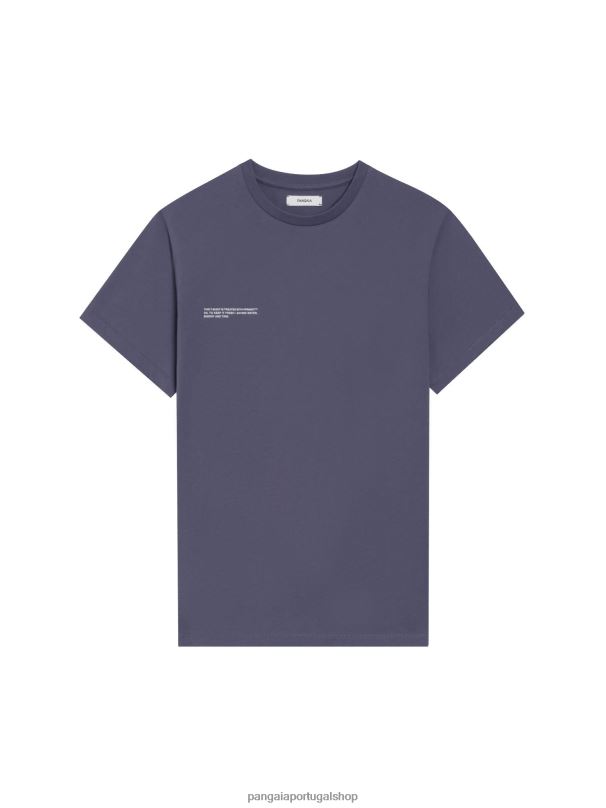 núcleo de camiseta de algodão orgânico pprmint mulheres Pangaia JJJ8D164 azul ardósia roupas