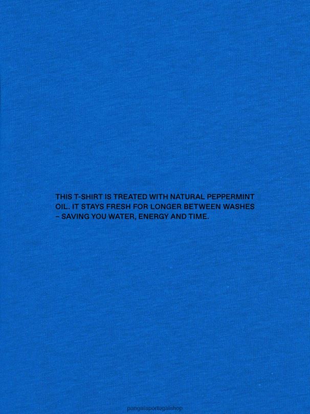 núcleo de camiseta de algodão orgânico pprmint mulheres Pangaia JJJ8D182 azul cobalto roupas