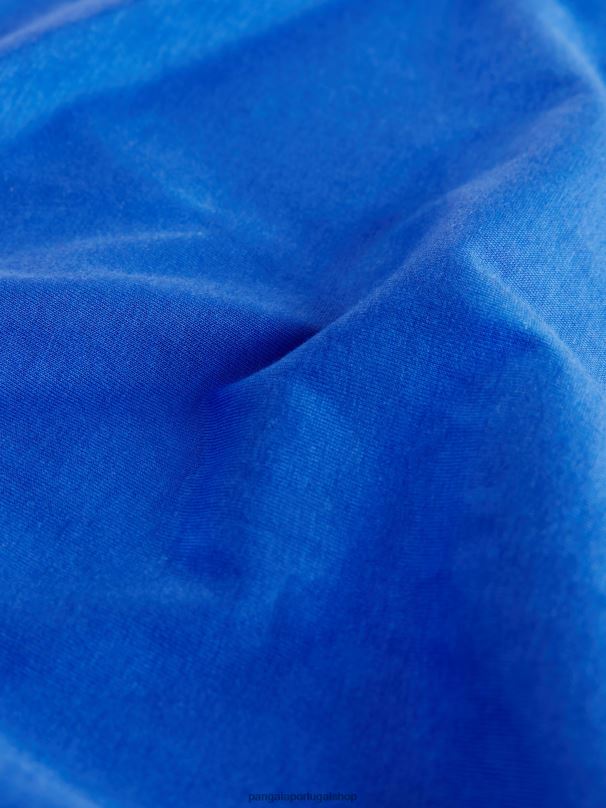 núcleo de camiseta de manga longa de algodão orgânico pprmint mulheres Pangaia JJJ8D214 azul cobalto roupas