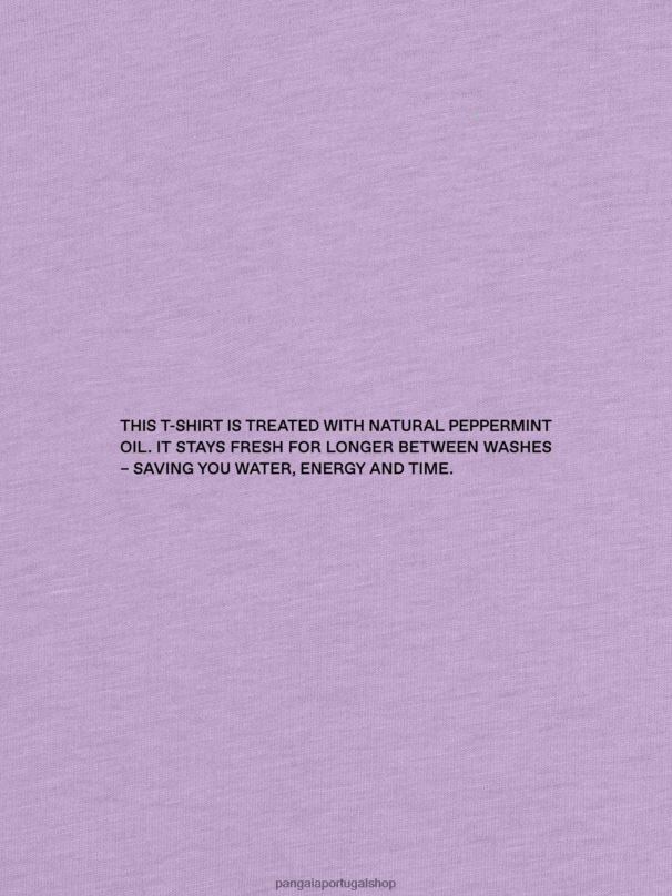 núcleo de camiseta de ombro curto de algodão orgânico pprmint mulheres Pangaia JJJ8D159 orquídea roxa roupas