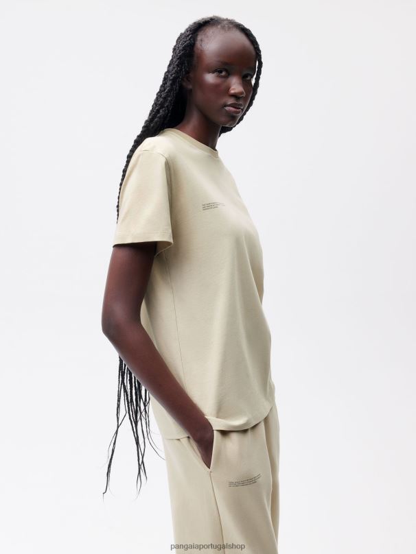 t-shirt - amplificador de avelã mulheres Pangaia JJJ8D123 bege maitake roupas