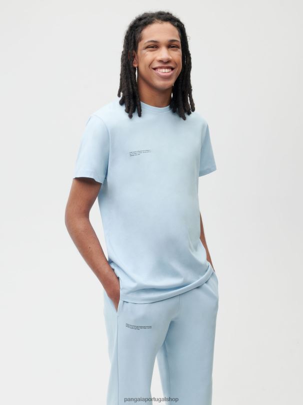 t-shirt de algodão orgânico pprmint mulheres Pangaia JJJ8D153 bebê azul roupas