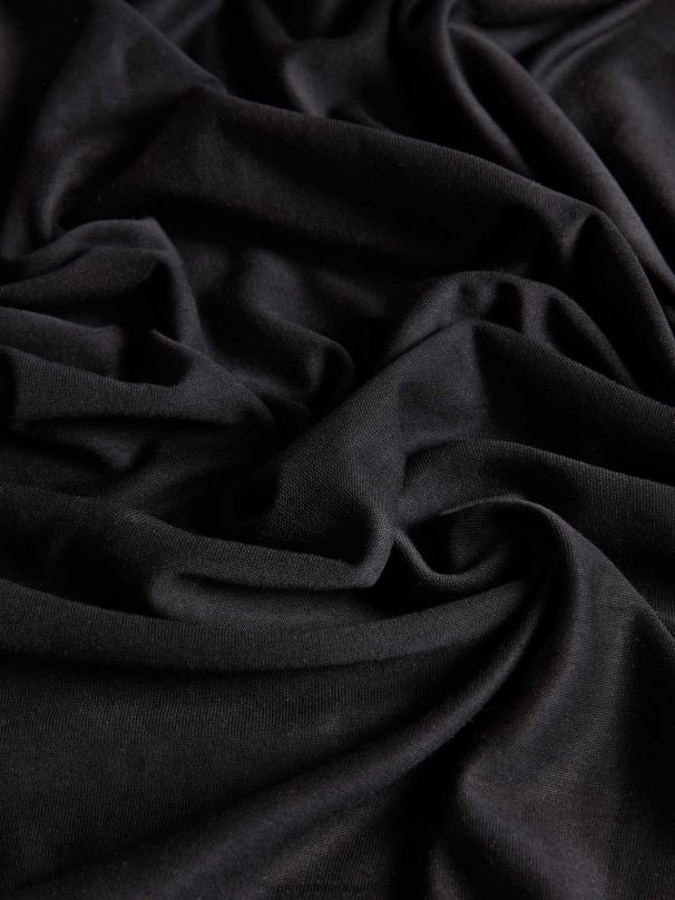 t-shirt de manga comprida c - fibra pura mulheres Pangaia JJJ8D151 preto roupas