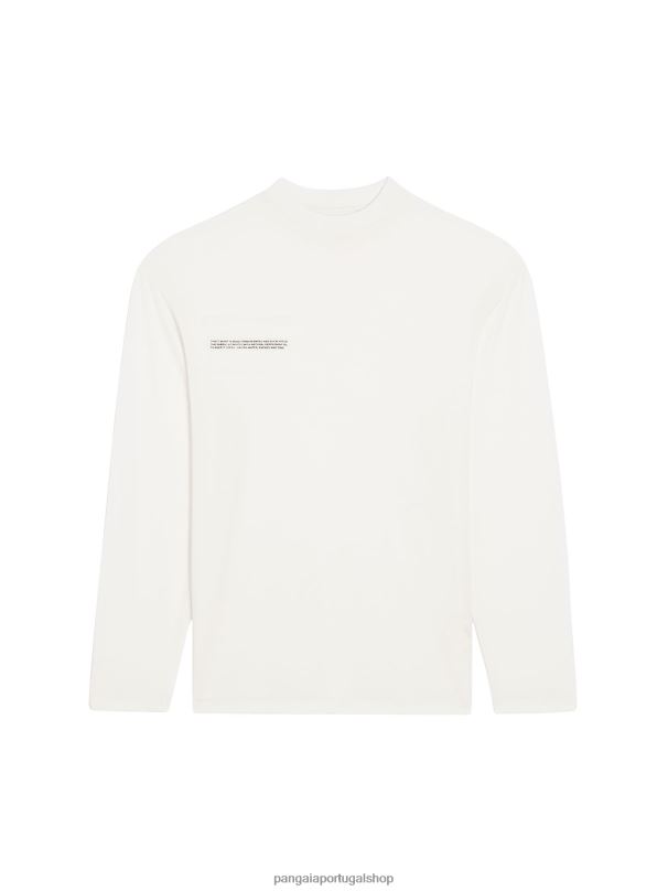 t-shirt de manga comprida c - fibra pura mulheres Pangaia JJJ8D204 off white roupas