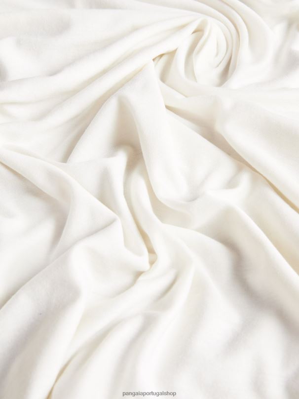 t-shirt de manga comprida c - fibra pura mulheres Pangaia JJJ8D204 off white roupas