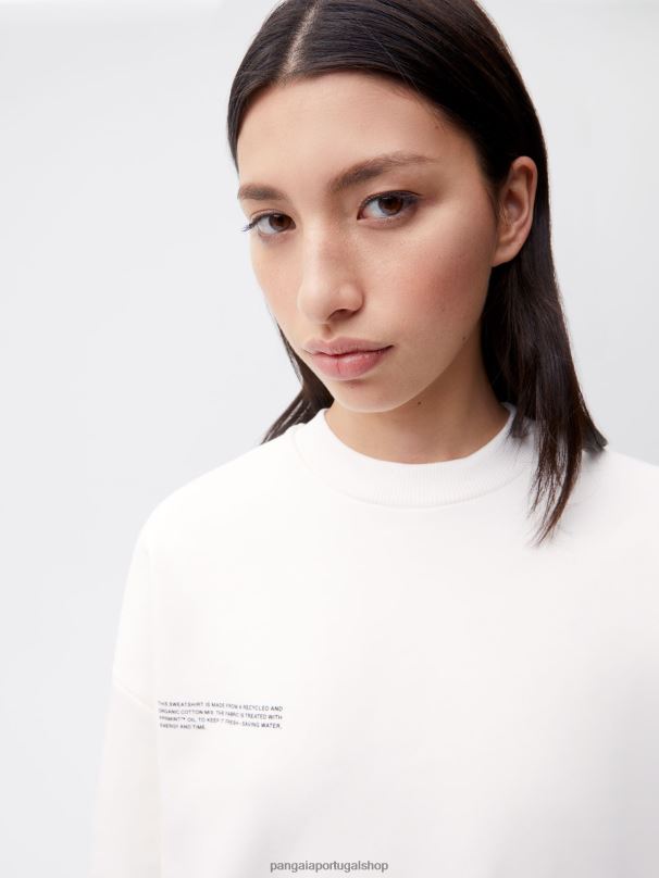 camisola de assinatura mulheres Pangaia JJJ8D110 off white roupas