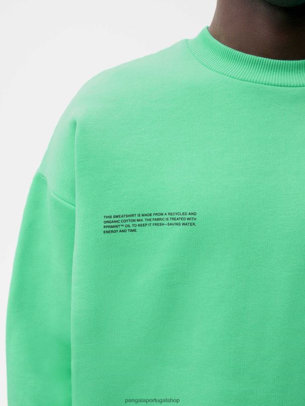 camisola de assinatura mulheres Pangaia JJJ8D112 verde menta roupas
