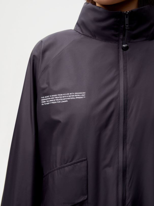 Jaqueta de nylon de degradação aprimorada mulheres Pangaia JJJ8D458 preto roupas