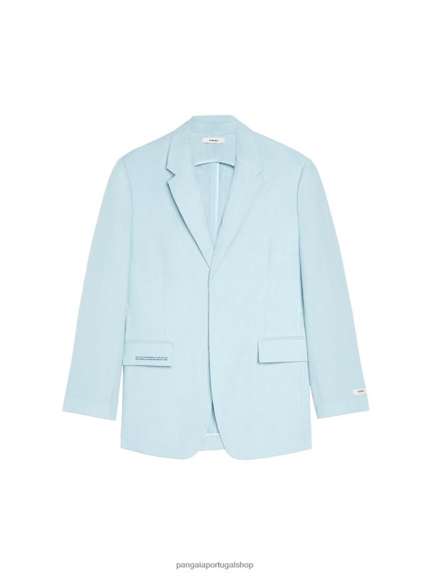 blazer alfaiataria linho aloe mulheres Pangaia JJJ8D459 bebê azul roupas