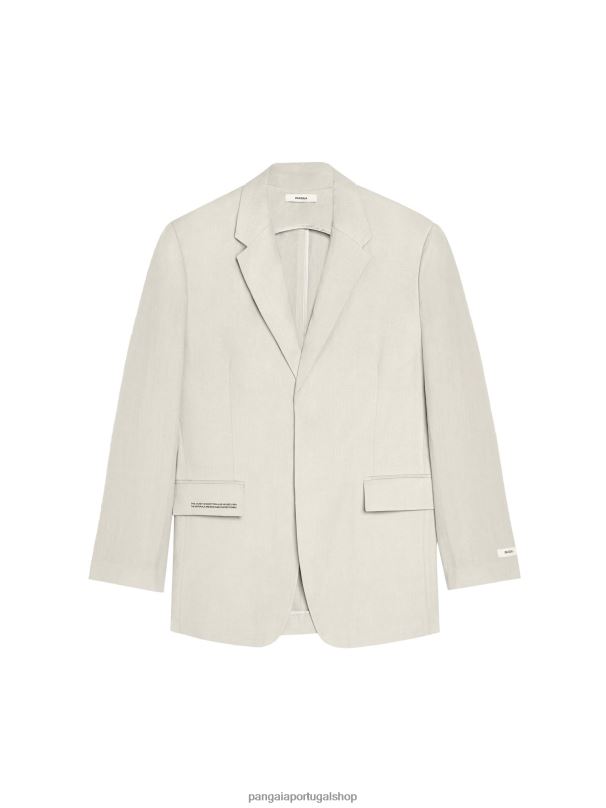 blazer alfaiataria linho aloe mulheres Pangaia JJJ8D484 calcário roupas