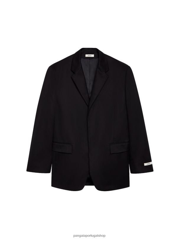 blazer oversized de algodão orgânico mulheres Pangaia JJJ8D456 preto roupas