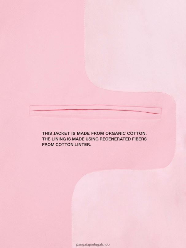 blazer oversized de algodão orgânico mulheres Pangaia JJJ8D466 sakura rosa roupas