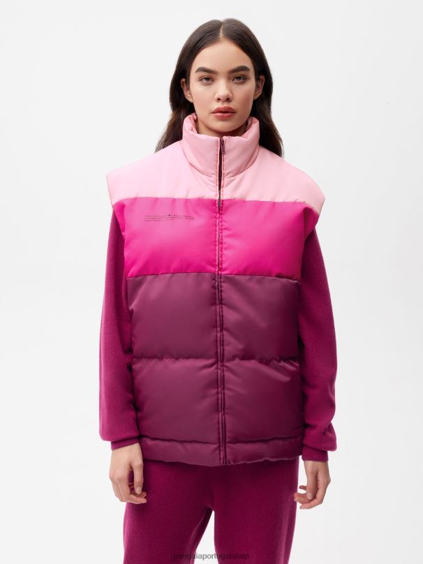 colete flwrdwn mulheres Pangaia JJJ8D443 ameixa roxa roupas