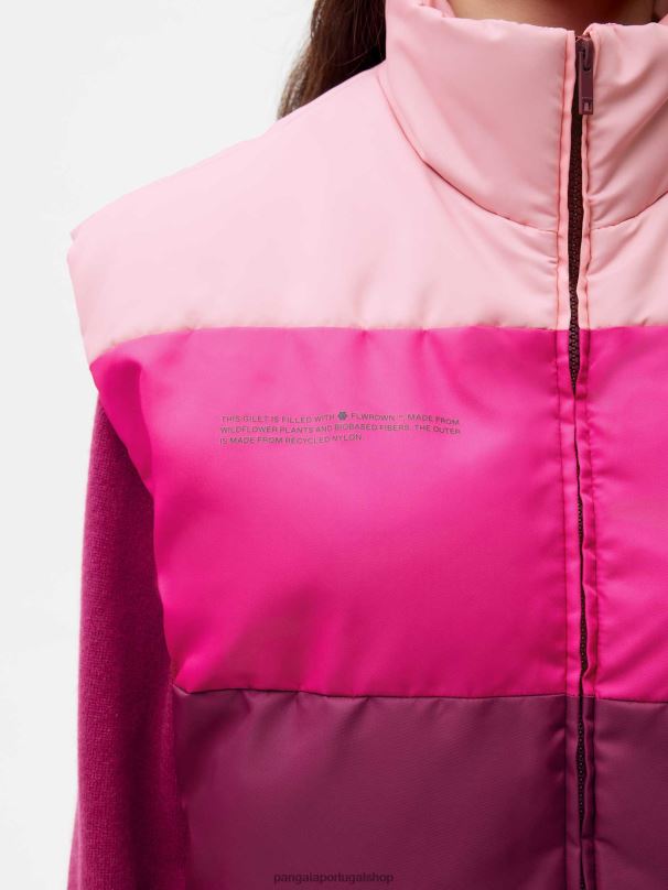 colete flwrdwn mulheres Pangaia JJJ8D443 ameixa roxa roupas
