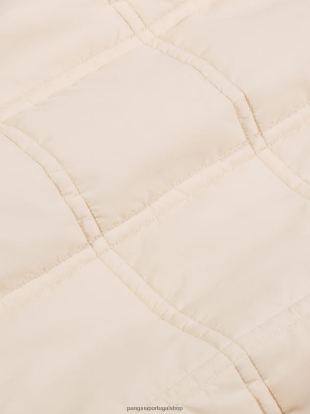 flwrdwn jaqueta acolchoada sem gola mulheres Pangaia JJJ8D483 areia roupas
