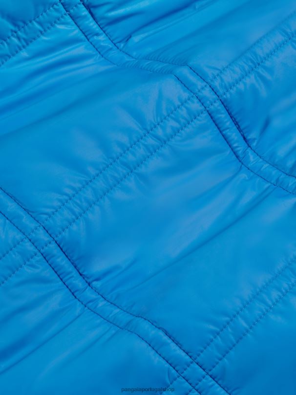 flwrdwn jaqueta acolchoada sem gola mulheres Pangaia JJJ8D491 azul cerúleo roupas