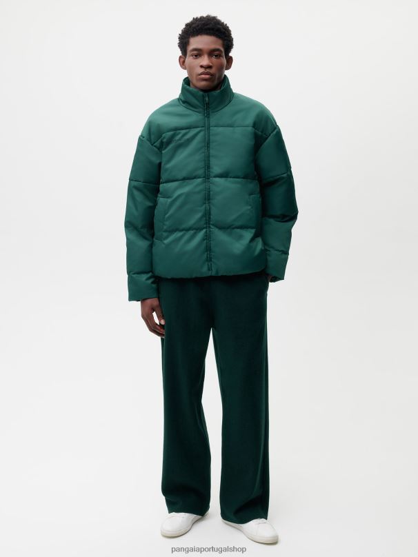 jaqueta bomber flwrdwn mulheres Pangaia JJJ8D465 folhagem verde roupas